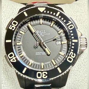 Ball Engineering II Hydrocarbon DeepQuest Date Designer Diver Mens Watch.